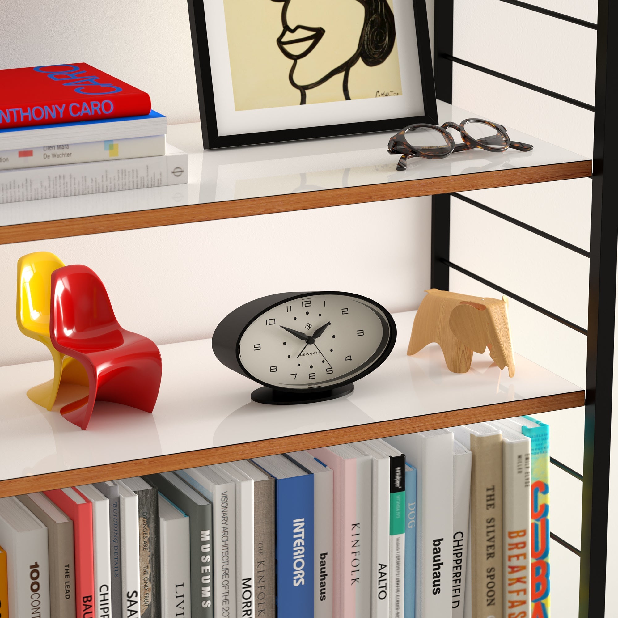 Newgate Ronnie Alarm Clock Black V398-NGALM/RON34K