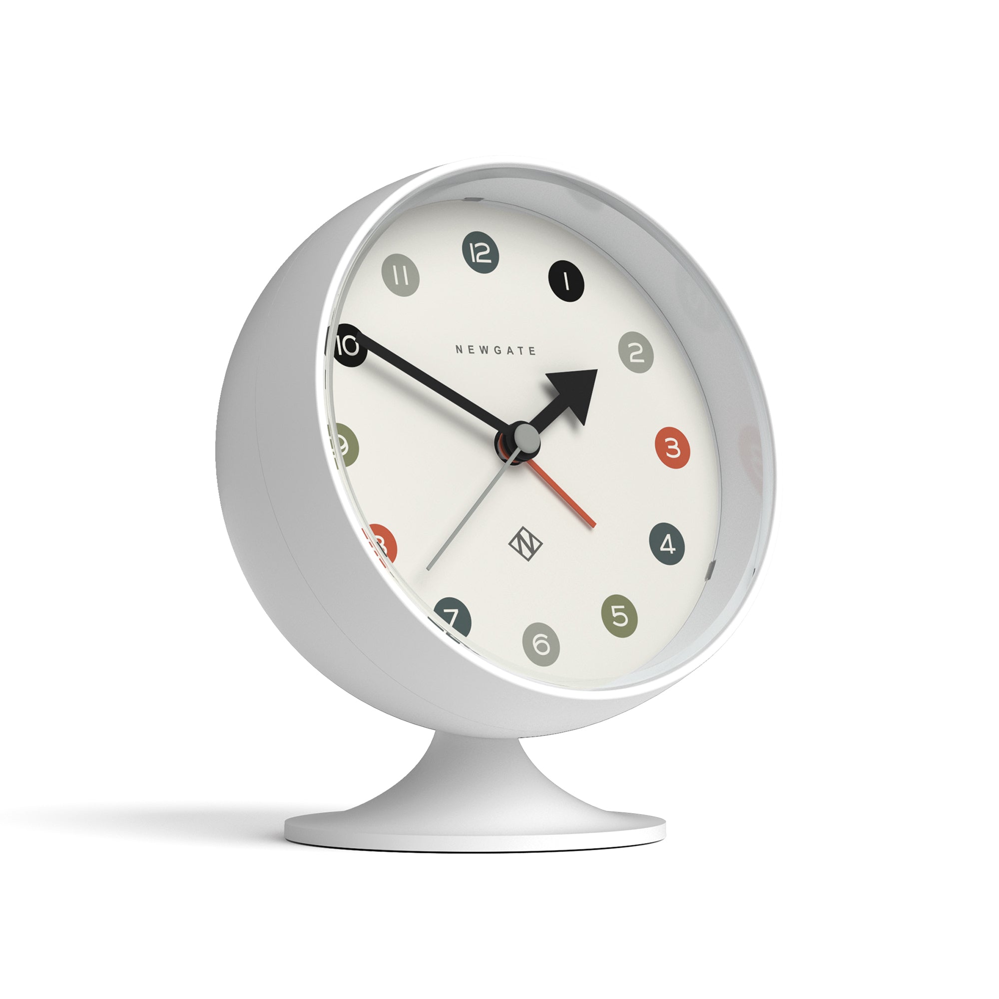 Newgate Spheric Alarm Clock White V398-NGALM/SPH35PW