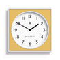Newgate Burger & Chips Wall Clock Cheeky Yellow V398-NGBURG261WCHY
