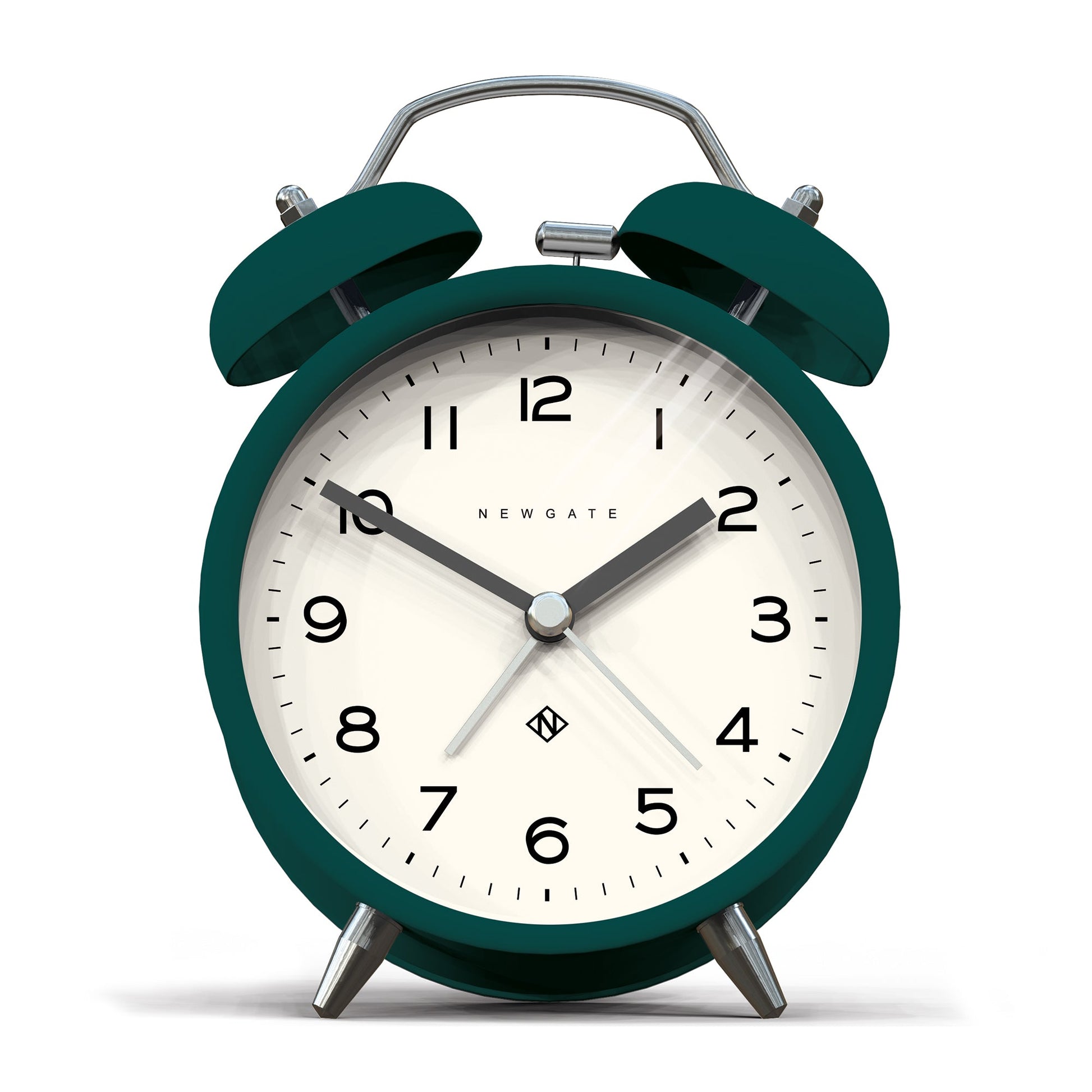 Newgate Charlie Bell Echo Alarm Clock Green V398-NGCBM134EDG