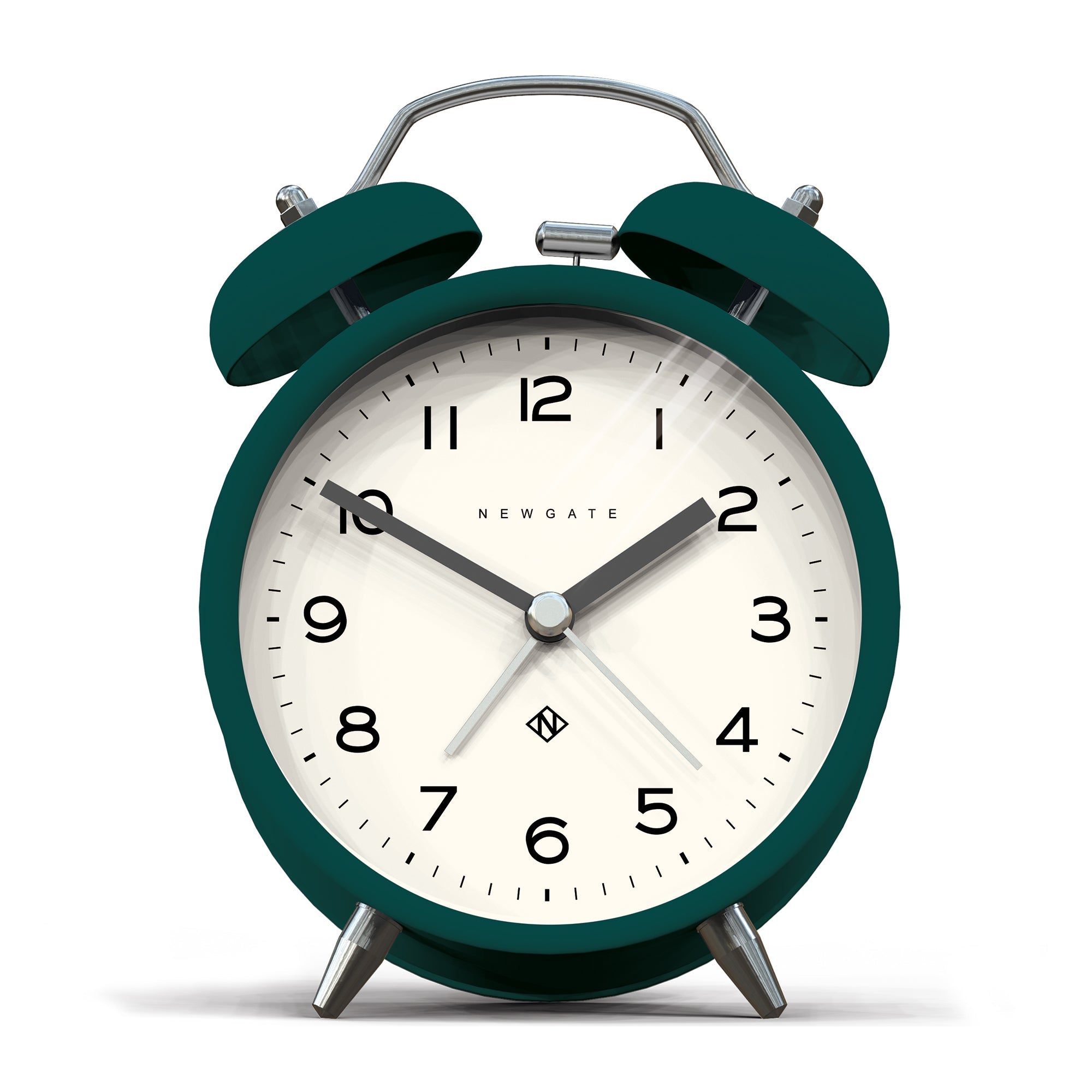 Newgate Charlie Bell Echo Alarm Clock Green V398-NGCBM134EDG