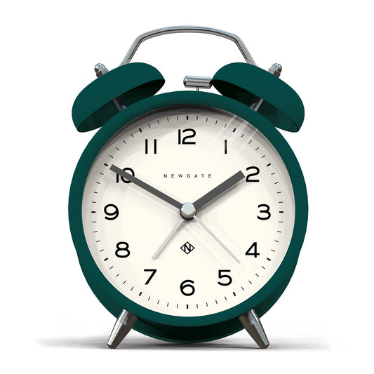 Newgate Charlie Bell Echo Alarm Clock Green V398-NGCBM134EDG