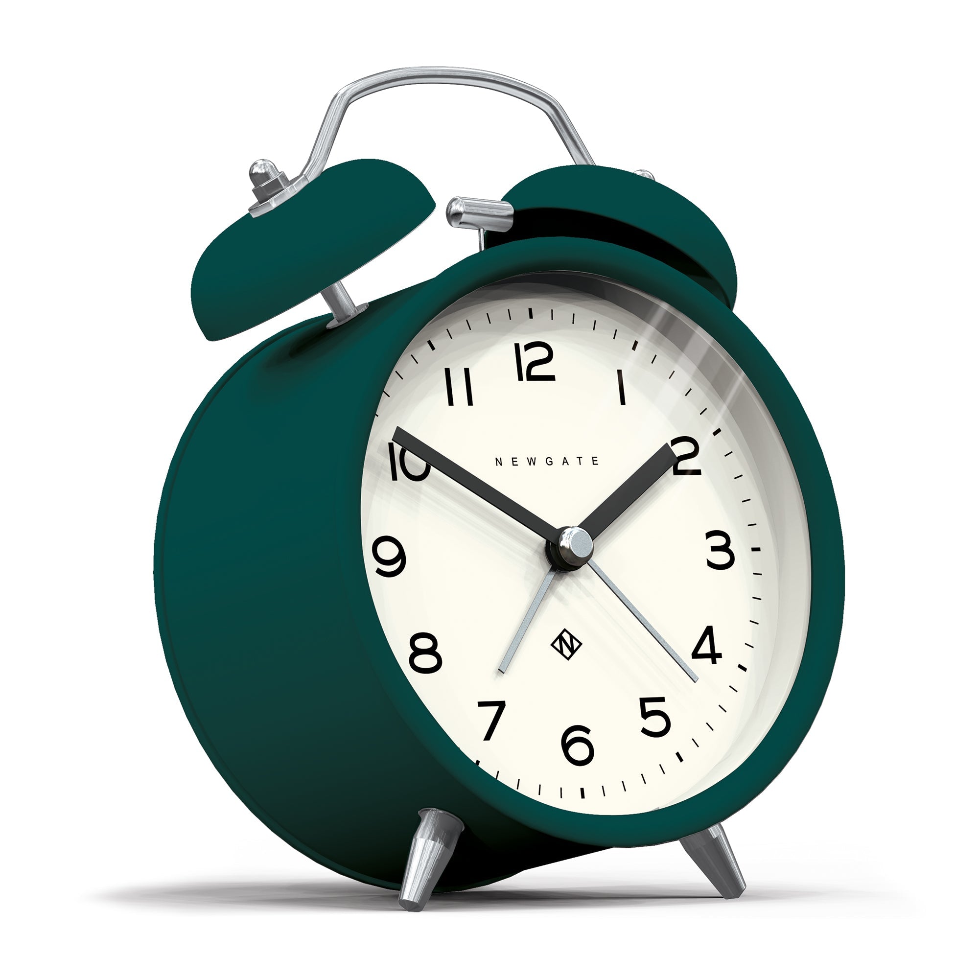 Newgate Charlie Bell Echo Alarm Clock Green V398-NGCBM134EDG