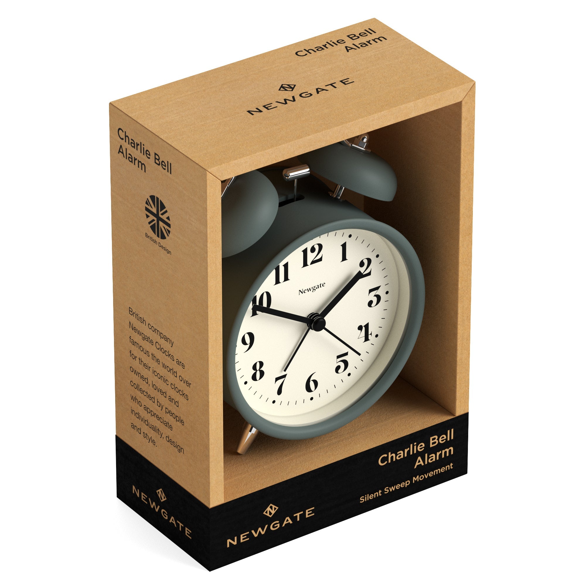 Newgate Theatre Alarm Clock Asparagus Green V398-NGCBM240ASG