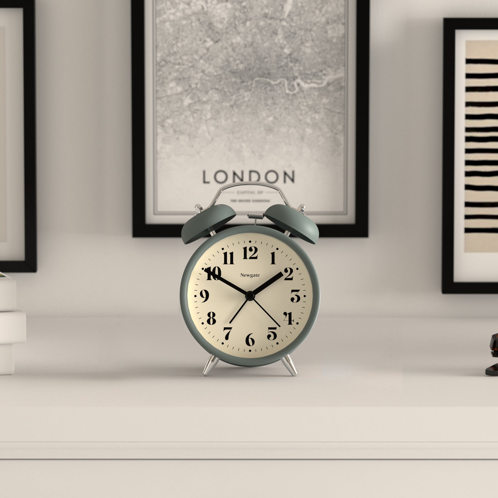 Newgate Theatre Alarm Clock Asparagus Green V398-NGCBM240ASG