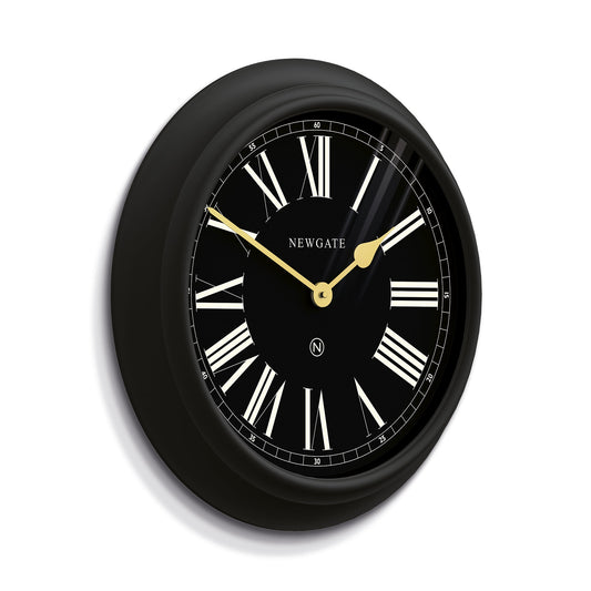 Newgate Chocolate Shop Wall Clock Silicone Cave Black V398-NGCHOC435CK