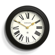 Newgate Chocolate Shop Wall Clock Silicone Cave Black & Cream V398-NGCHOC737CK