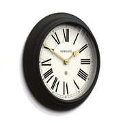 Newgate Chocolate Shop Wall Clock Silicone Cave Black & Cream V398-NGCHOC737CK