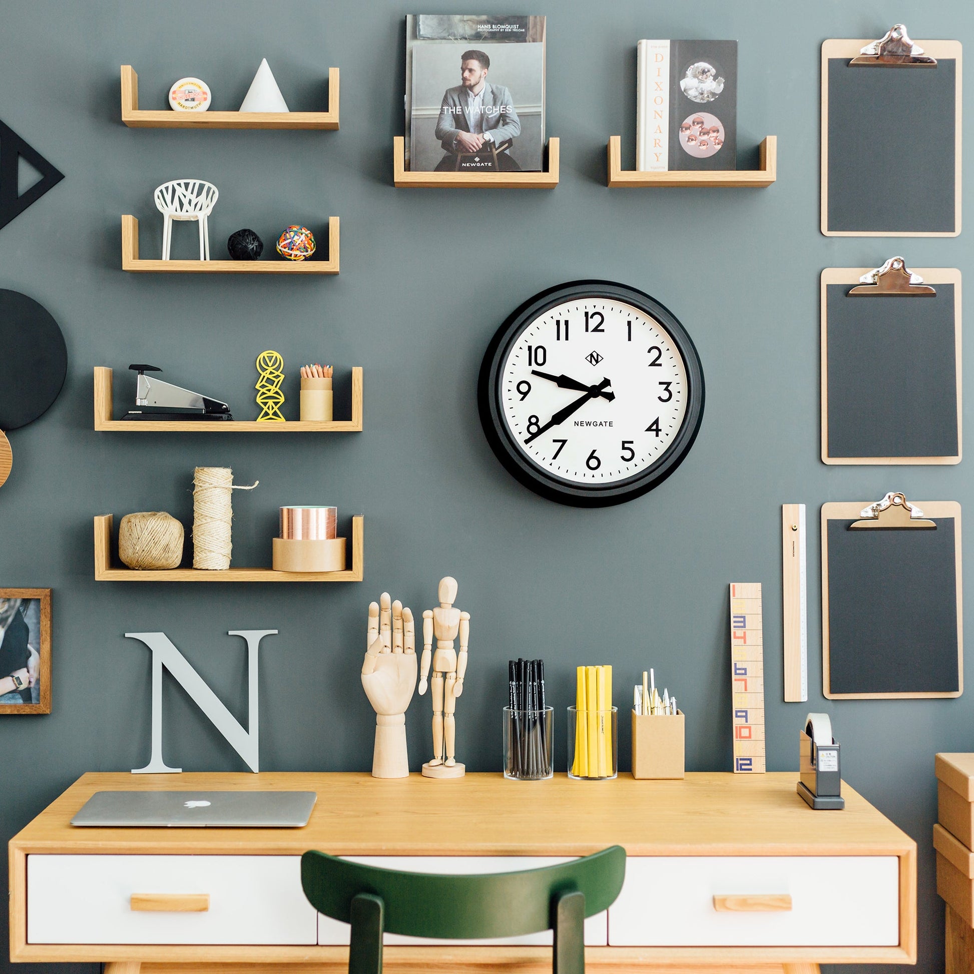 Newgate 50S Electric Clock Black V398-NGGWL12MK