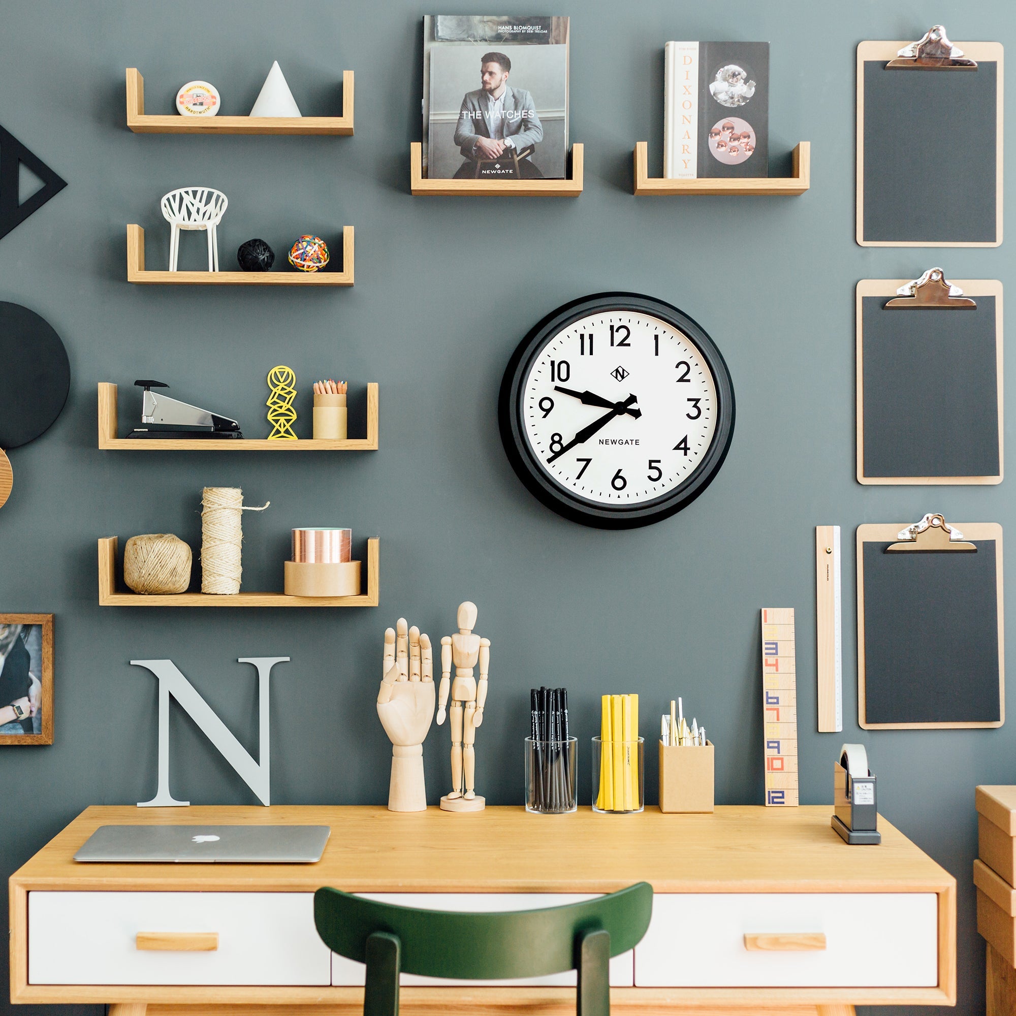 Newgate 50S Electric Clock Black V398-NGGWL12MK