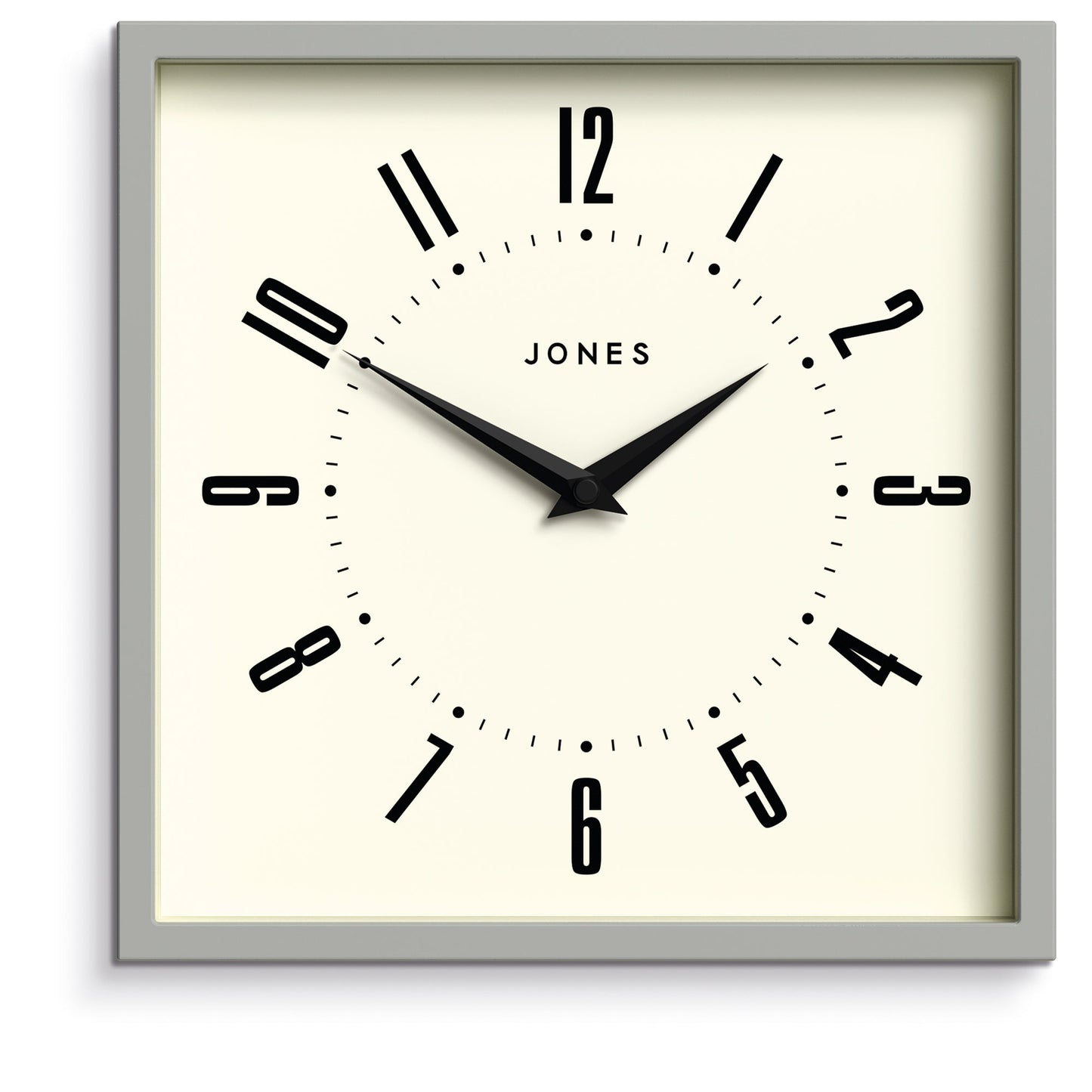 Newgate Jones Box Wall Clock Grey V398-NGJBOX219PGY