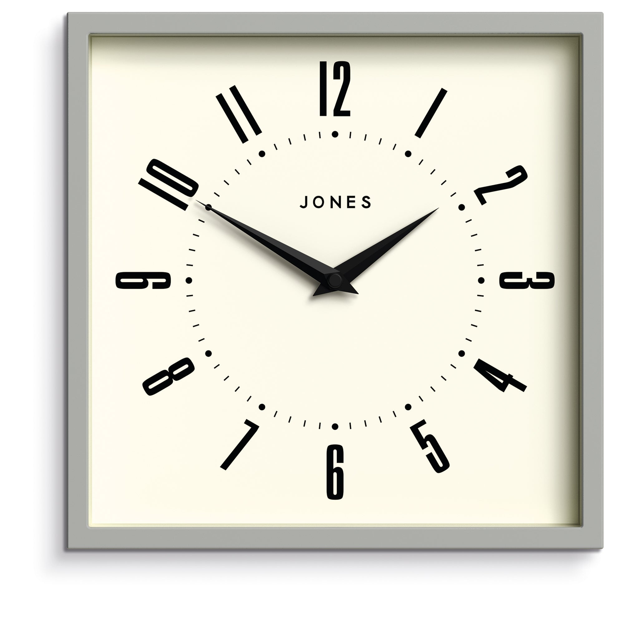 Newgate Jones Box Wall Clock Grey V398-NGJBOX219PGY