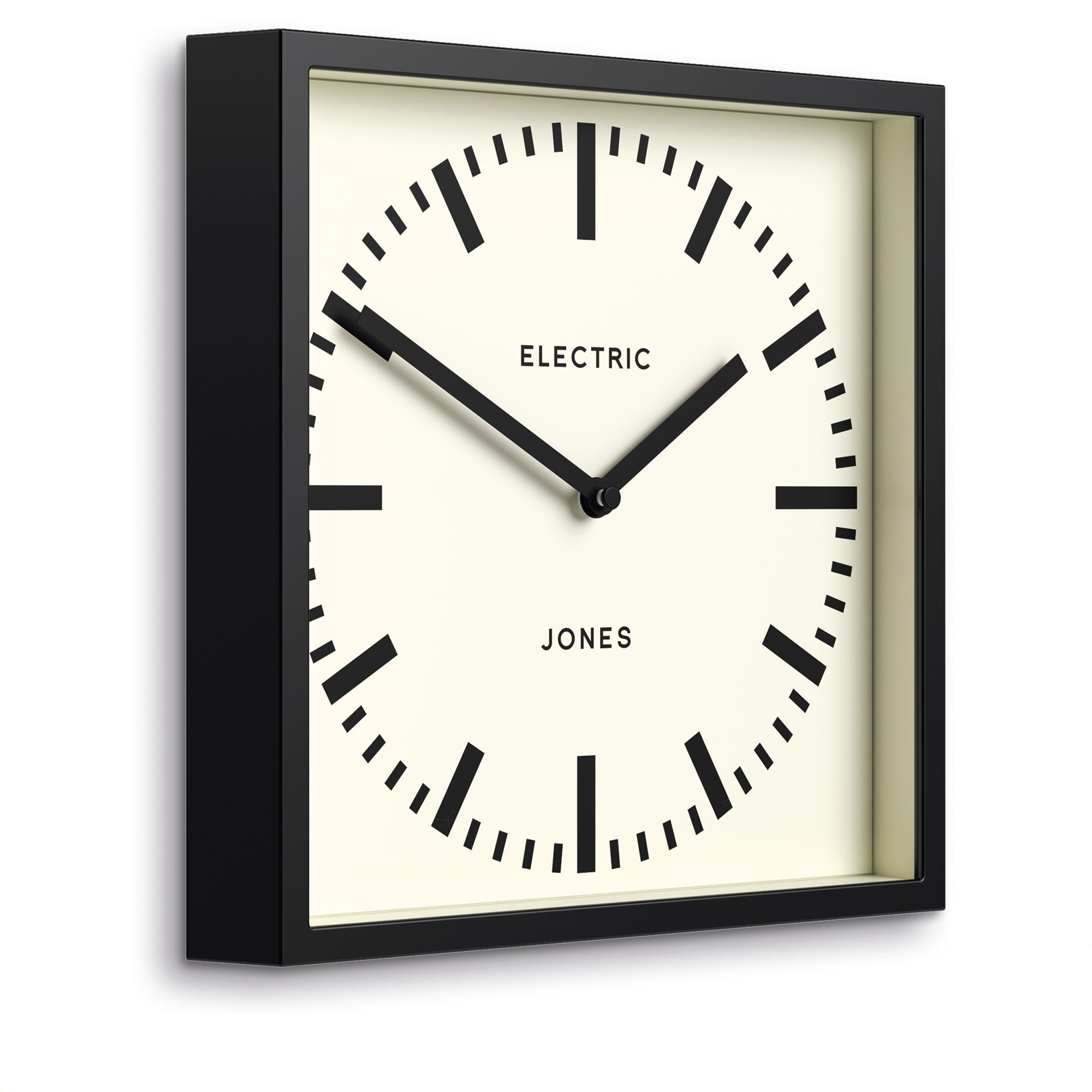 Newgate Jones Box Wall Clock Black V398-NGJBOX38K