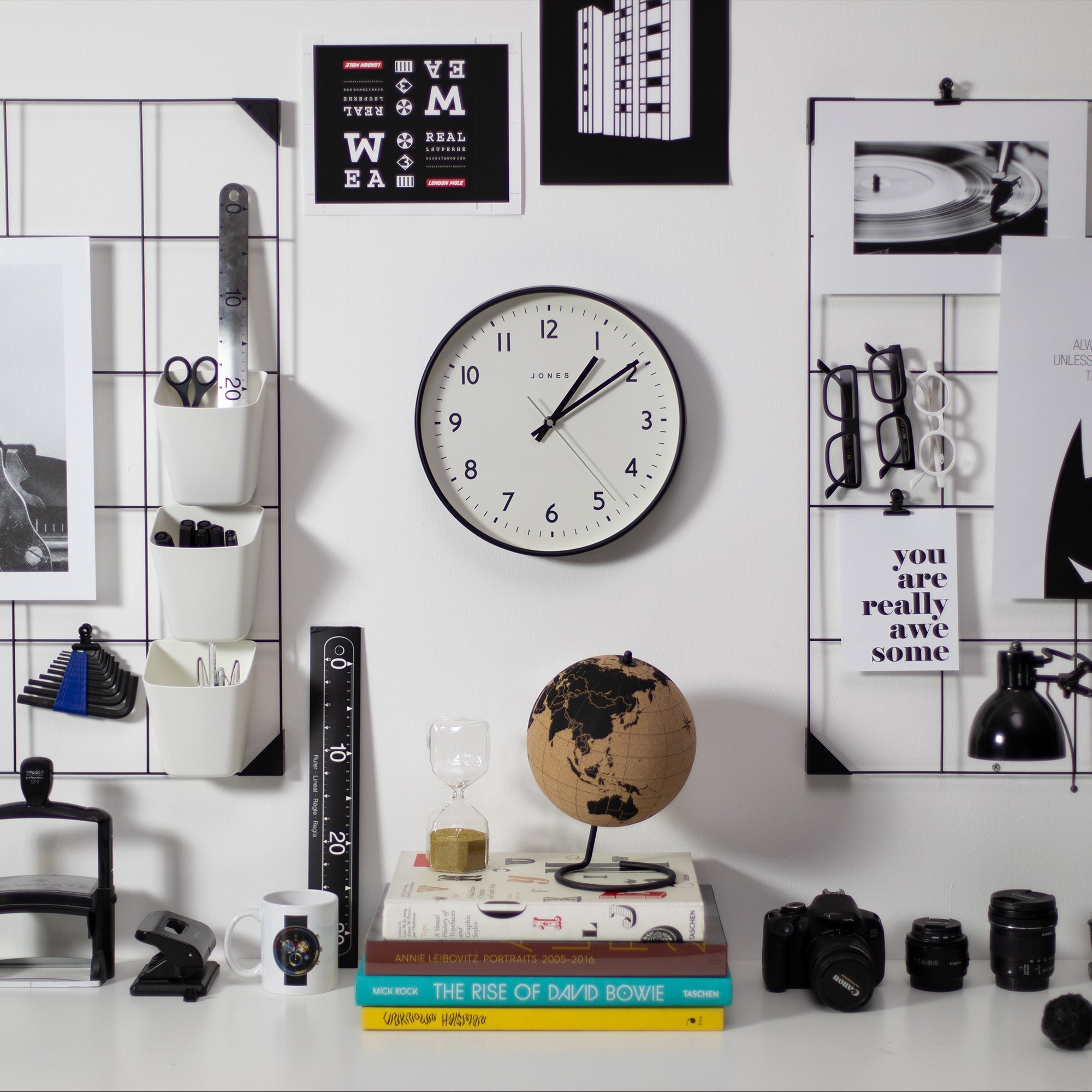 Newgate Jones Jam Clock Matte Black V398-NGJPEN6K