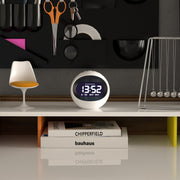 Newgate Centre Of The Earth Lcd Alarm Clock White V398-NGLCD/COTE2