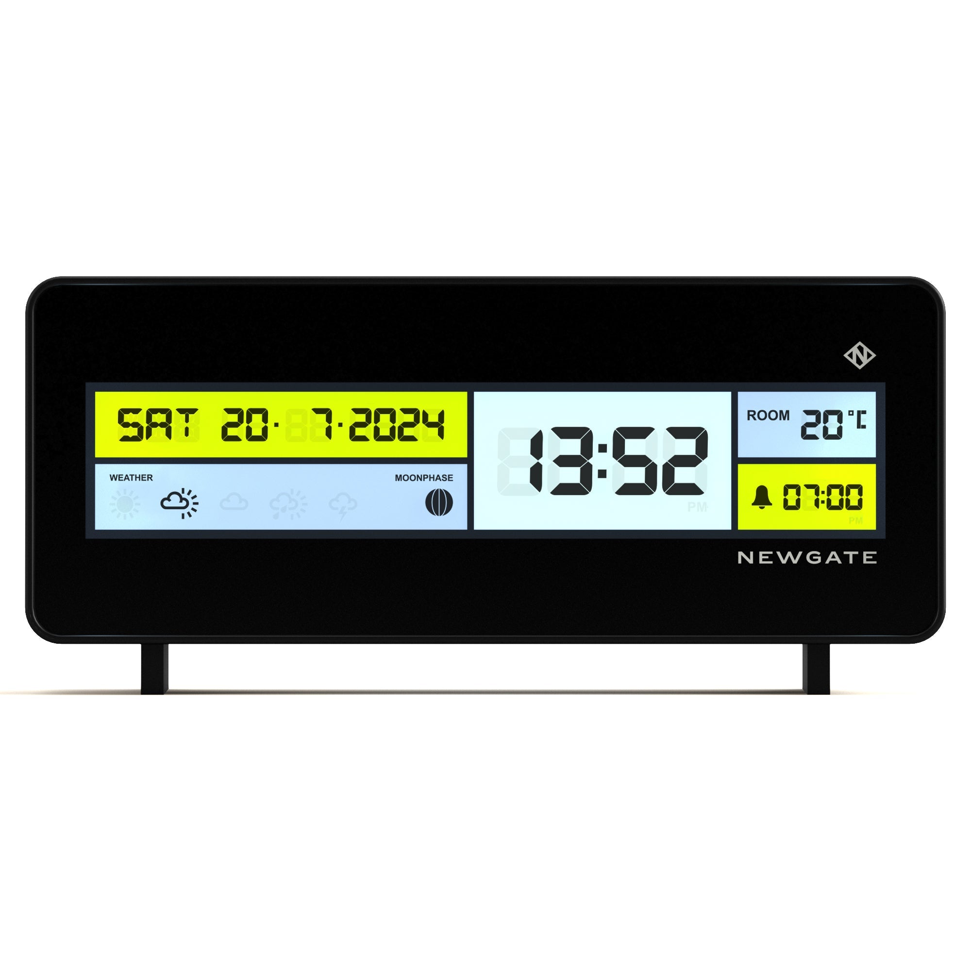 Newgate Futurama Lcd Alarm Clock Black Case Black Lens V398-NGLCD/FUTUR1