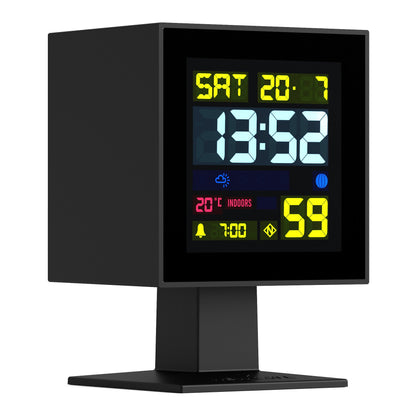 Newgate Monolith Lcd Alarm Clock Black V398-NGLCD/MONO1