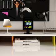 Newgate Monolith Lcd Alarm Clock Black V398-NGLCD/MONO1