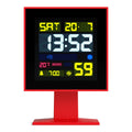 Newgate Monolith Lcd Alarm Clock Fire Engine Red V398-NGLCD/MONO3