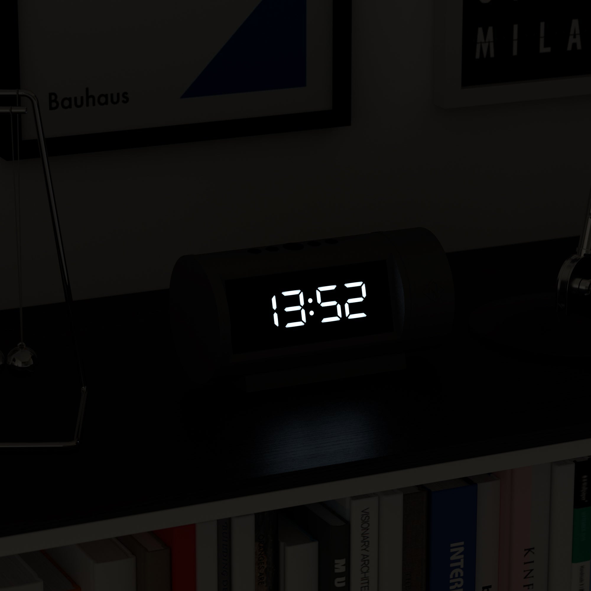 Newgate Pil Led Alarm Clock Black V398-NGLED/PIL1
