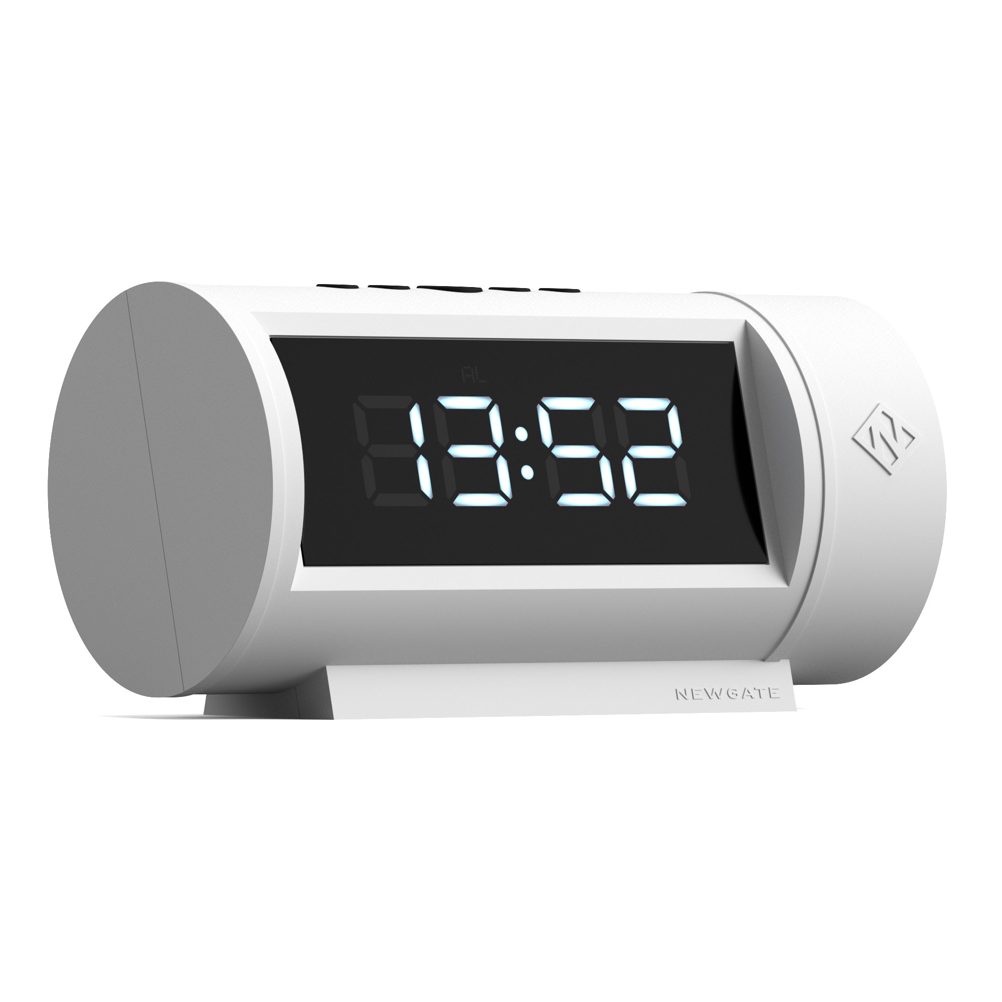 Newgate Pil Led Alarm Clock White V398-NGLED/PIL2