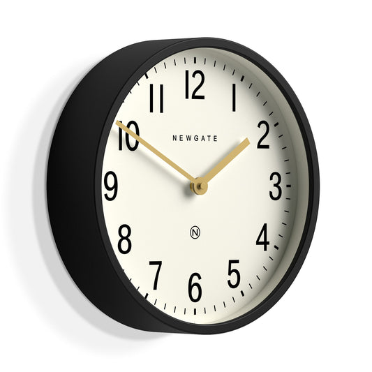 Newgate Master Edwards Wall Clock Black V398-NGLUGG371K