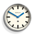 Newgate Luggage Wall Clock Galvanised Blue Hands V398-NGLUGG667GALBL