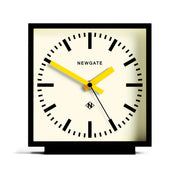 Newgate Amp Mantel Clock Black With Yellow Hands V398-NGMAN/AMP390KCY