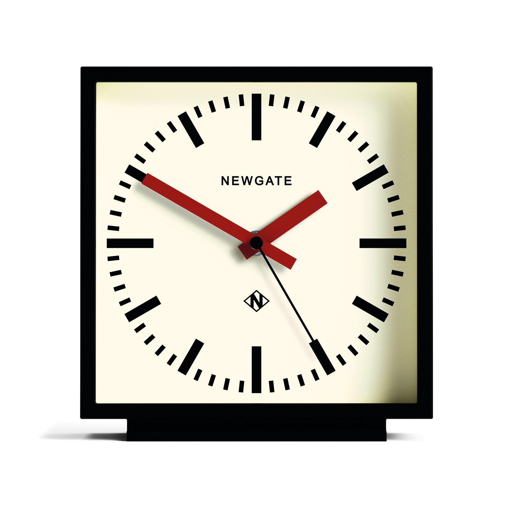Newgate Amp Mantel Clock Black With Red Hands V398-NGMAN/AMP390KFR