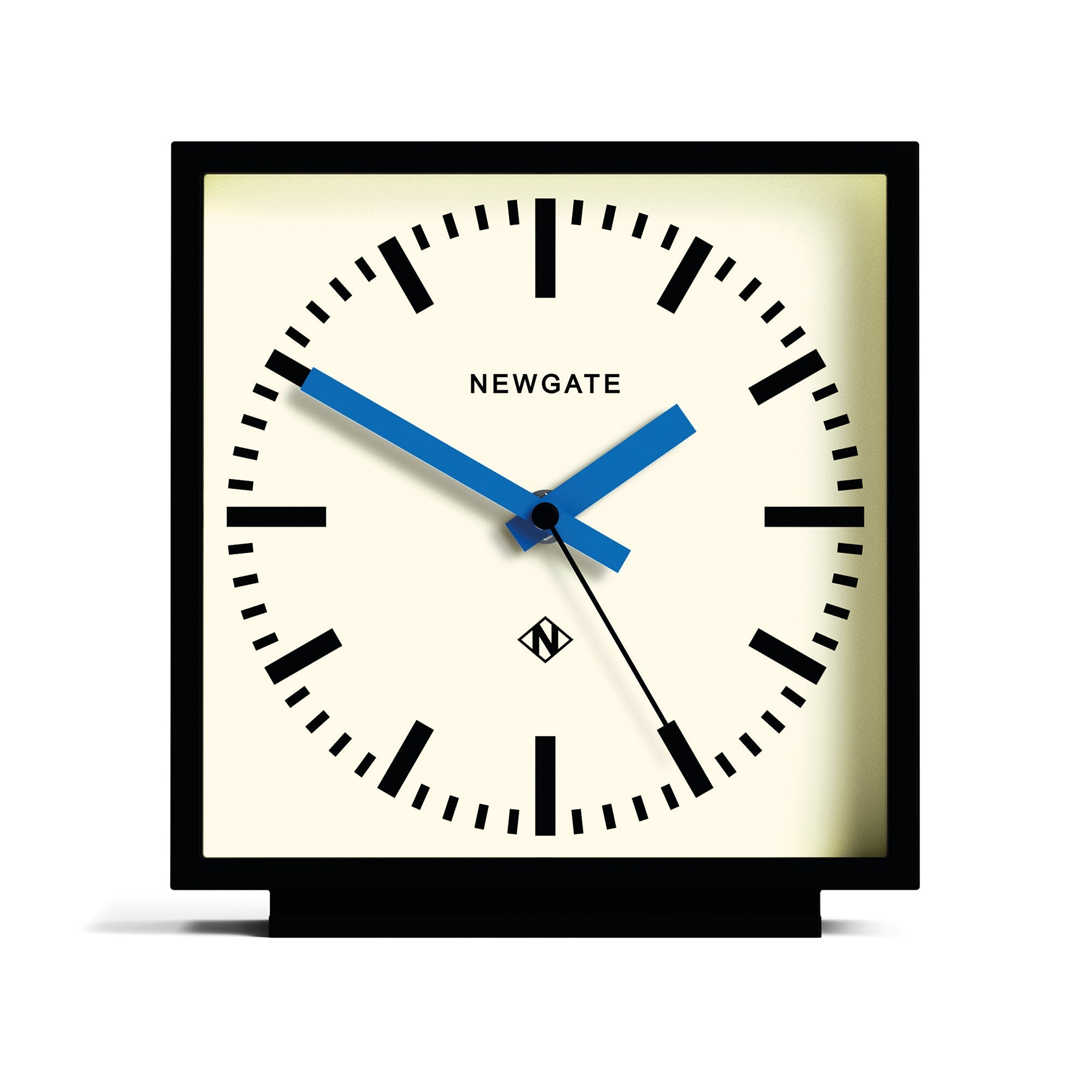 Newgate Amp Mantel Clock Black With Blue Hands V398-NGMAN/AMP390KICE