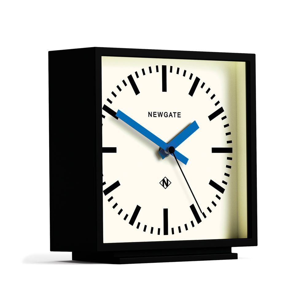 Newgate Amp Mantel Clock Black With Blue Hands V398-NGMAN/AMP390KICE