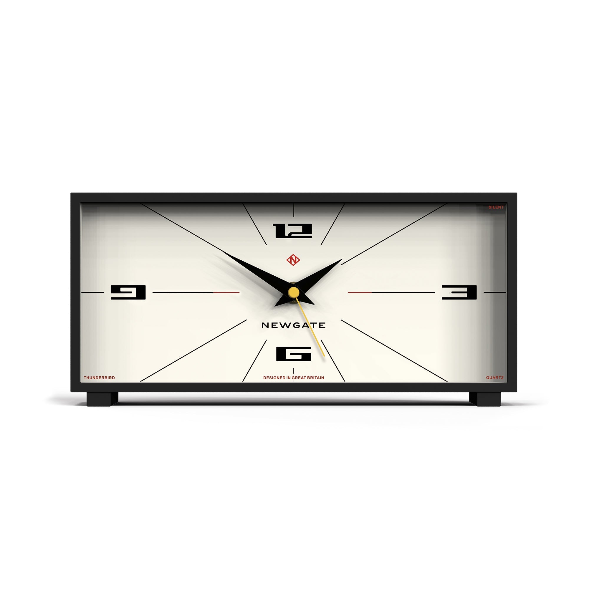 Newgate Thunderbird Mantel Clock Neutral Rocket Dial V398-NGMAN/THUN201CK