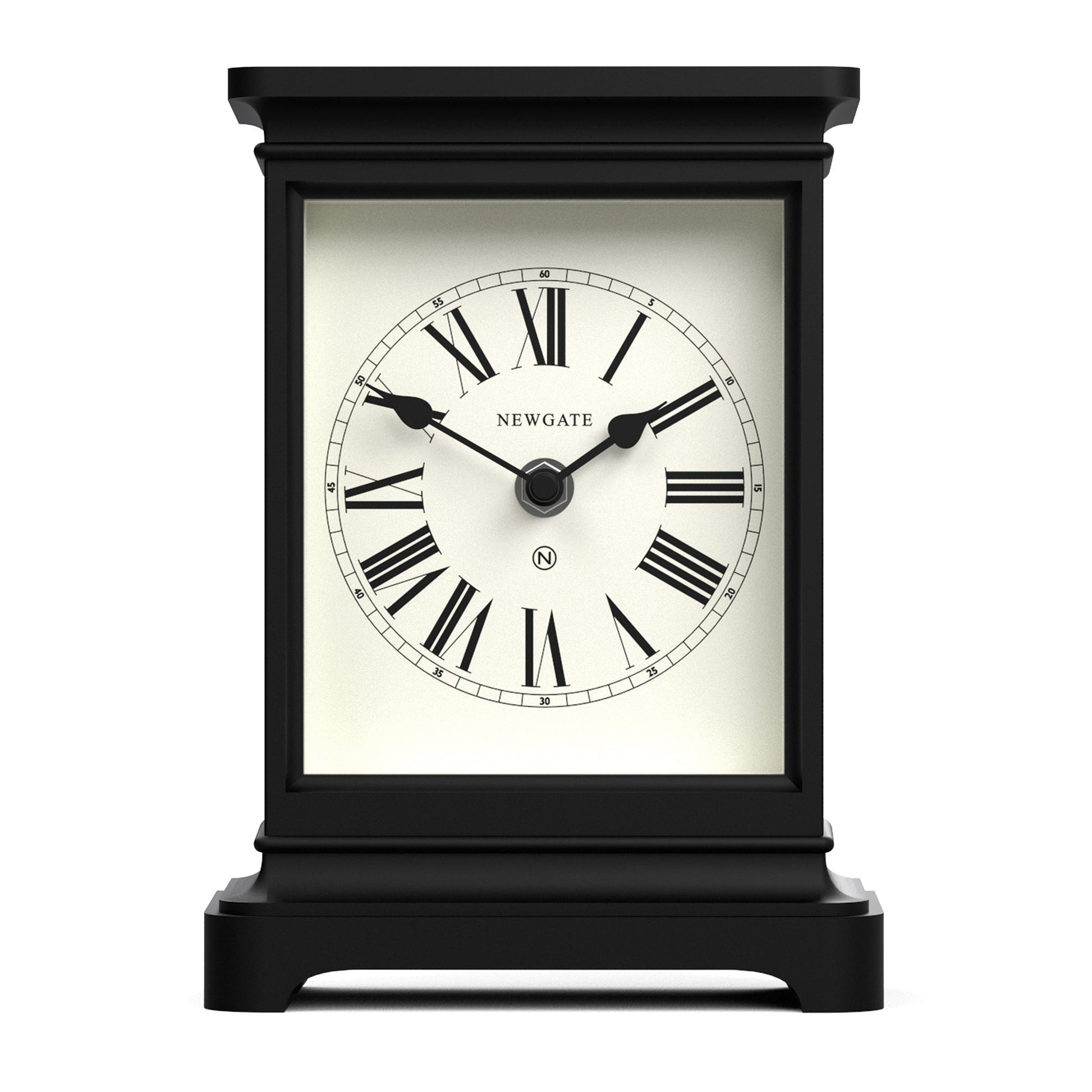 Newgate Time Lord Mantel Clock Matte Black V398-NGMAN/TLOR187CK