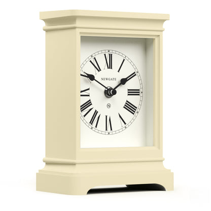 Newgate Time Lord Mantel Clock Matte Linen White V398-NGMAN/TLOR187LW