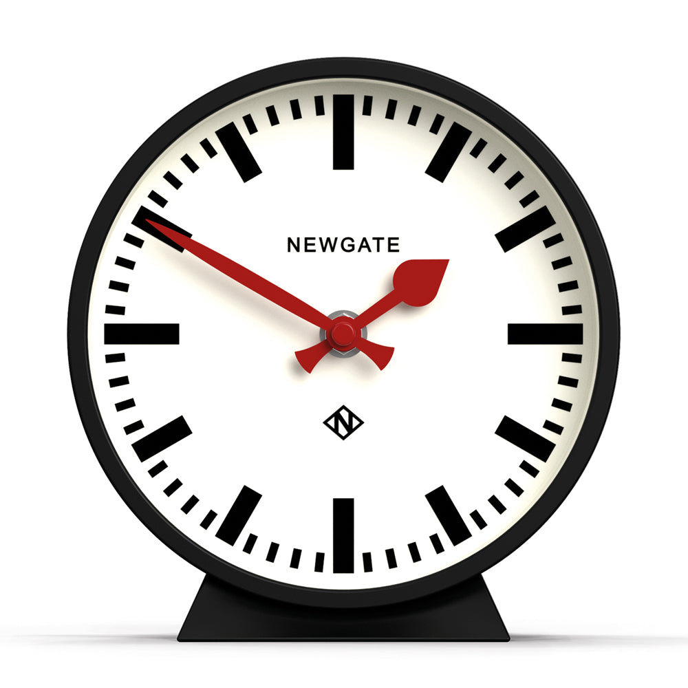 Newgate Railway Mantel Clock Cave Black V398-NGMMAN390K