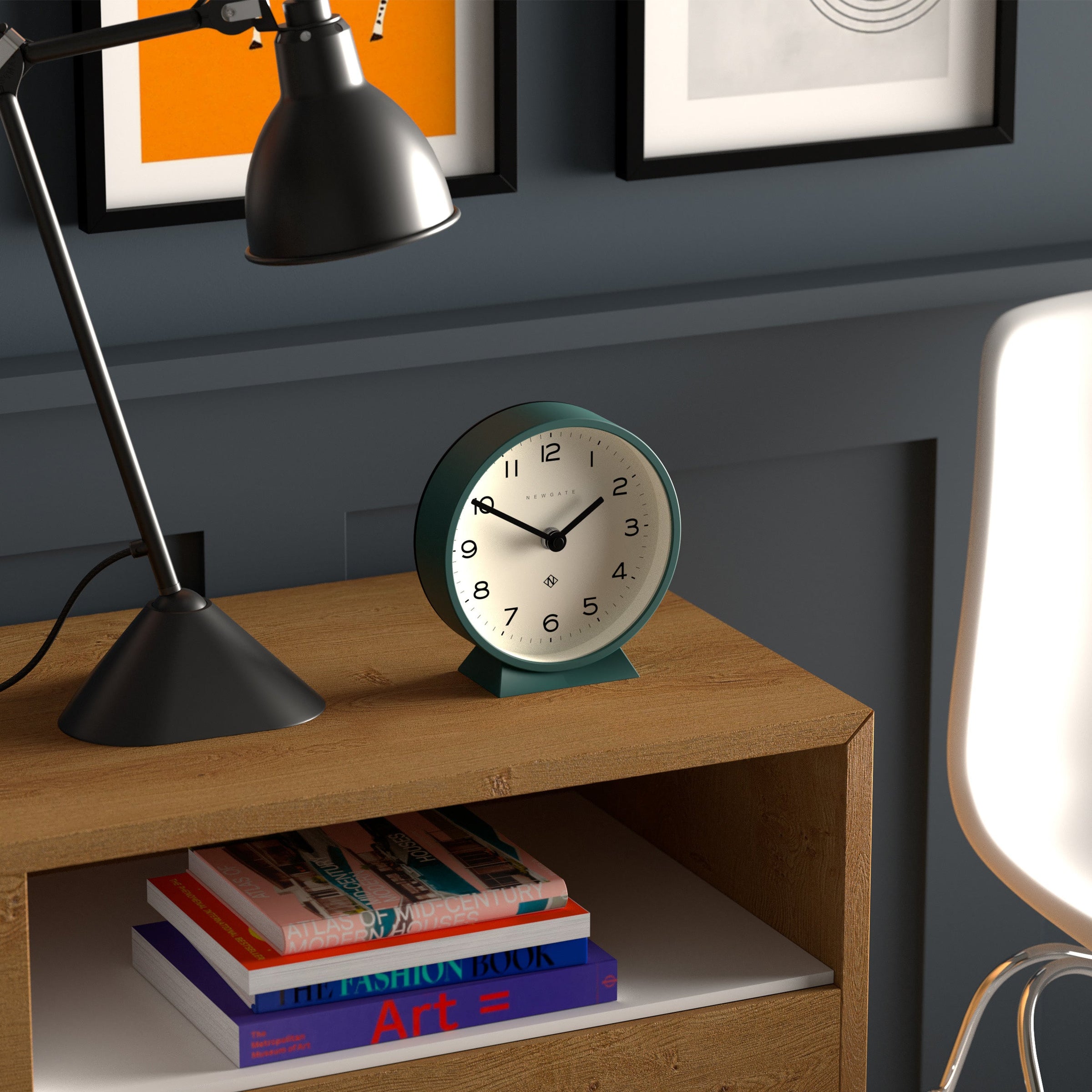 Newgate M Mantel Clock Green V398-NGMMAN678EDG