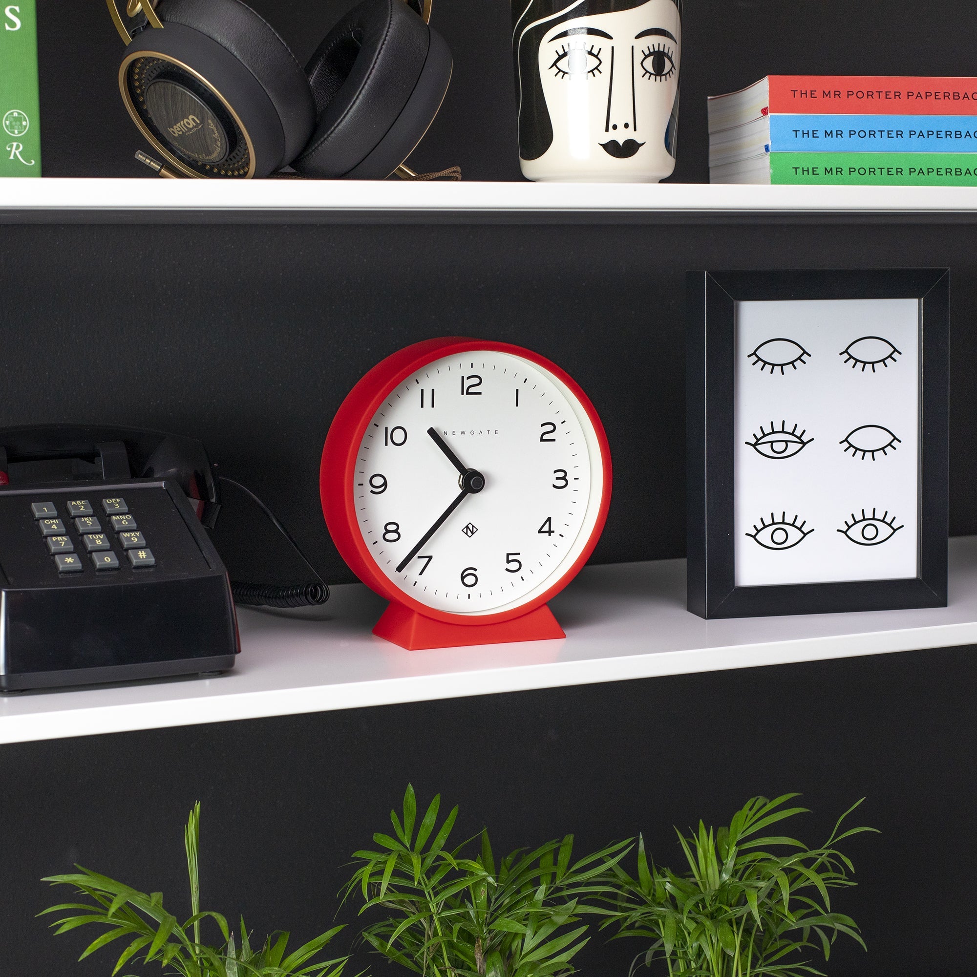 Newgate M Mantel Clock Fire Engine Red V398-NGMMAN678FER