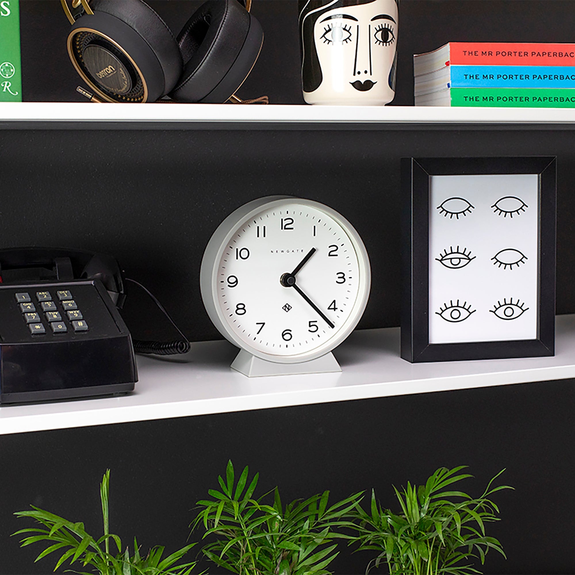 Newgate M Mantel Clock Posh Grey V398-NGMMAN678PGY