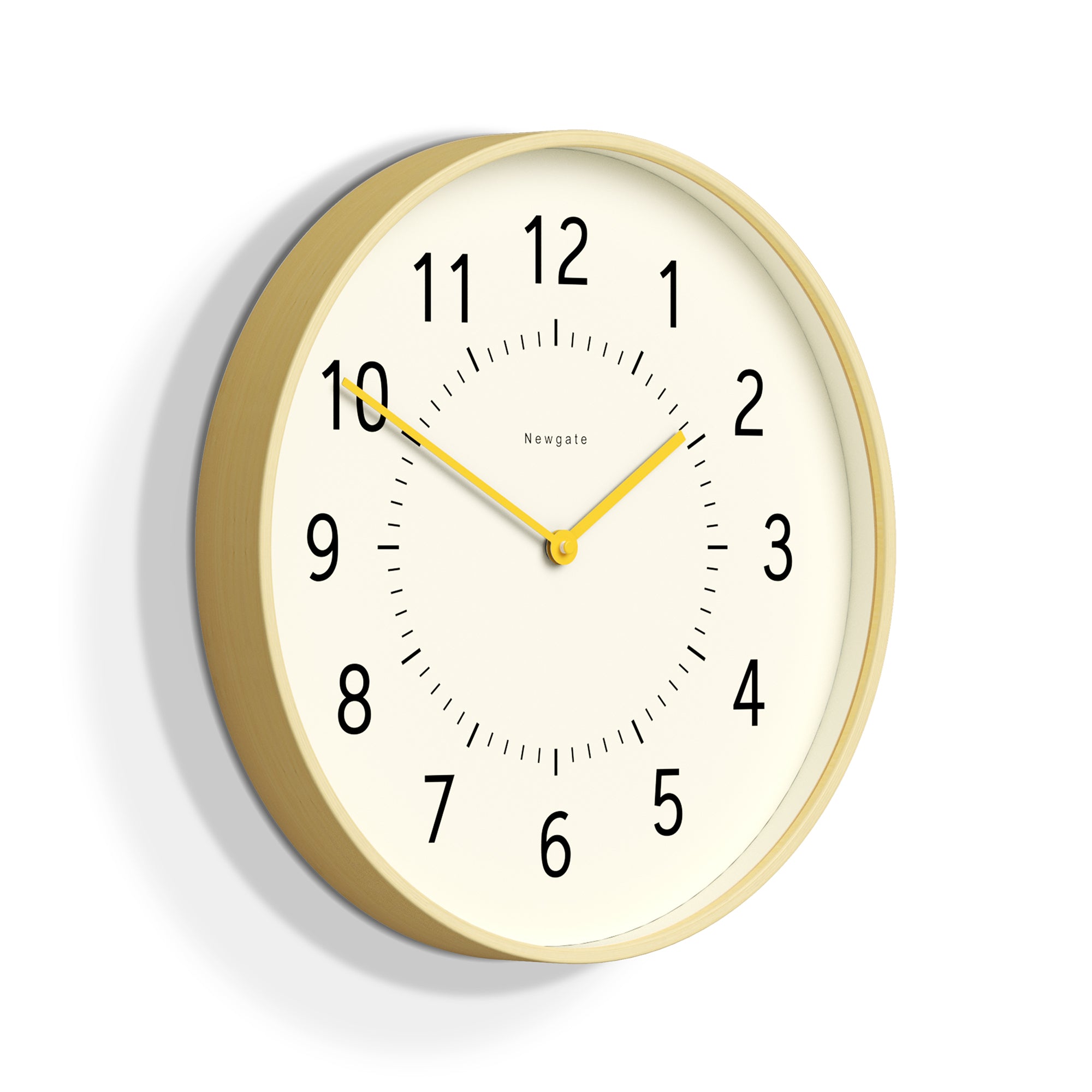 Newgate Monopoly Plywood Wall Clock With Yellow Hands V398-NGMON264PLY40CY