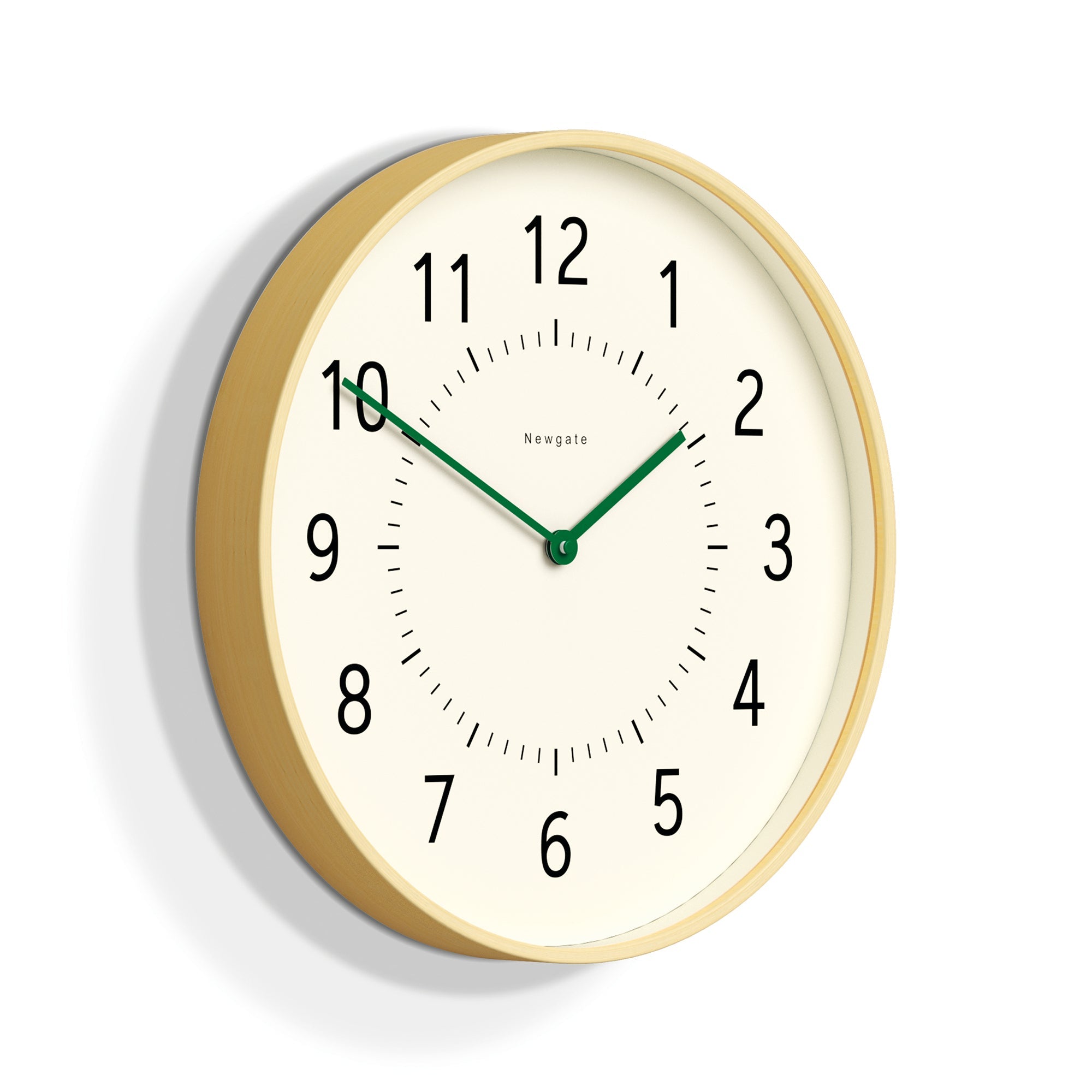 Newgate Monopoly Plywood Wall Clock With Green Hands V398-NGMON264PLY40VG