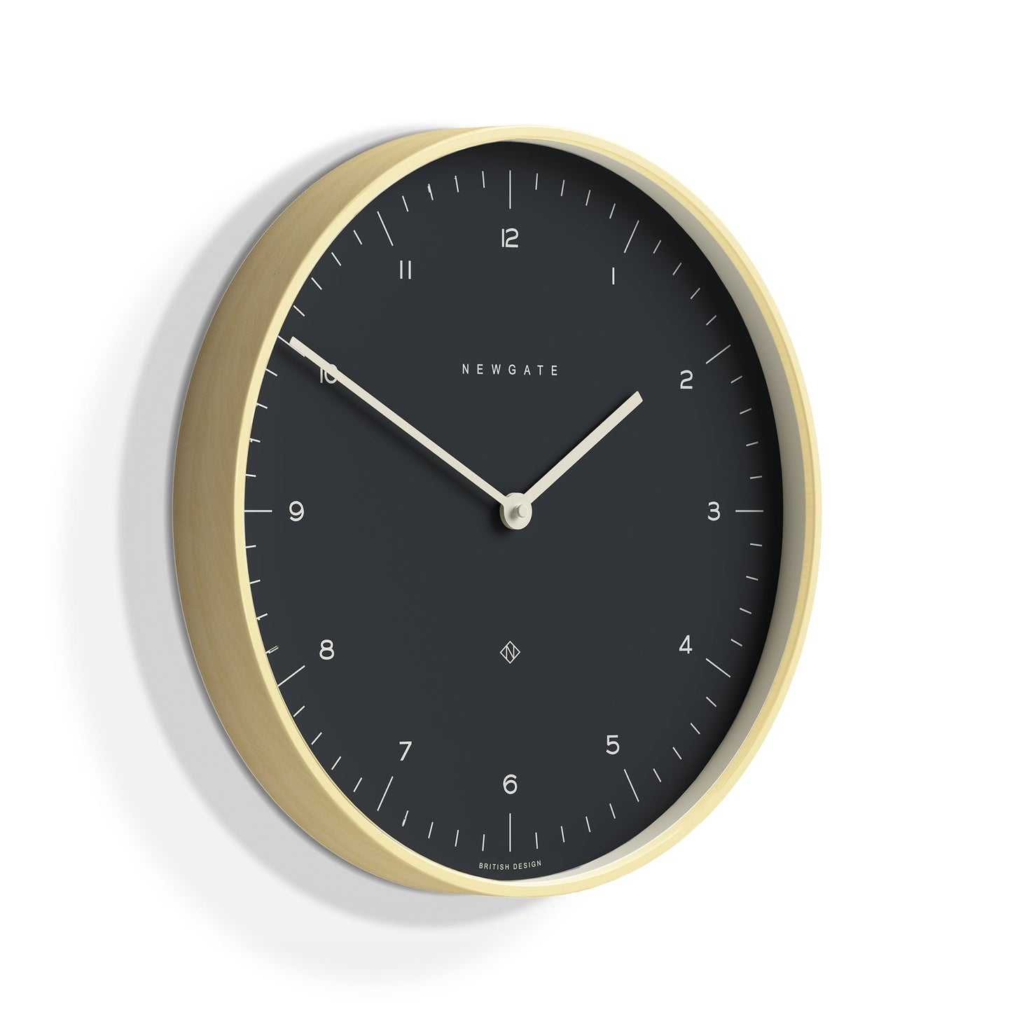 Newgate Mr Clarke Clock Pale Wood Oil Grey Dial V398-NGMRC130PLY40