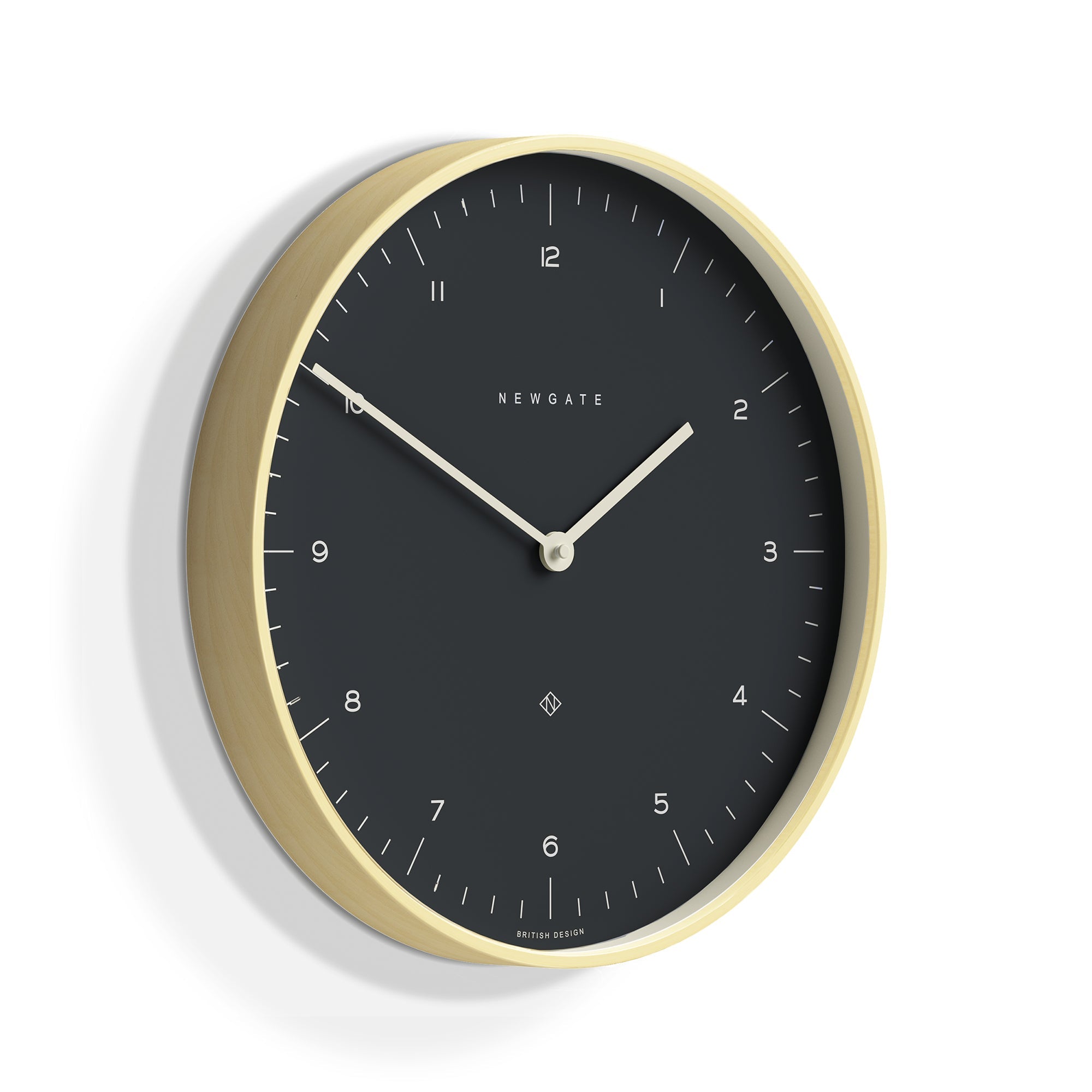 Newgate Mr Clarke Clock Pale Wood Oil Grey Dial V398-NGMRC130PLY40