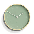Newgate Mr Clarke Clock Pale Wood Bubble Green Dial 133 V398-NGMRC133PLY40