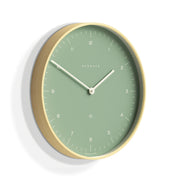Newgate Mr Clarke Clock Pale Wood Bubble Green Dial 133 V398-NGMRC133PLY40
