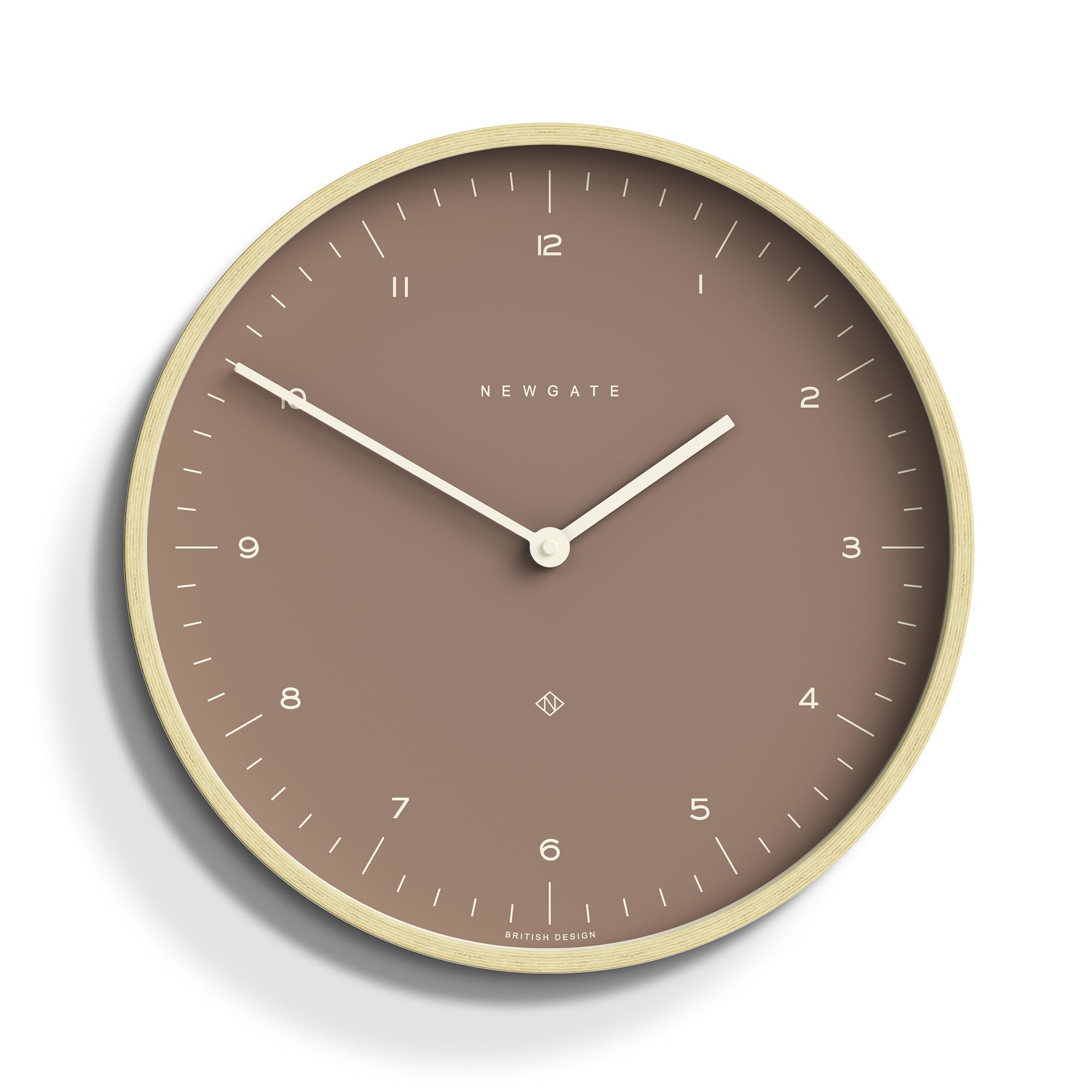 Newgate Mr Clarke Clock Pale Wood Burnt Sienna 140 V398-NGMRC140PLY40