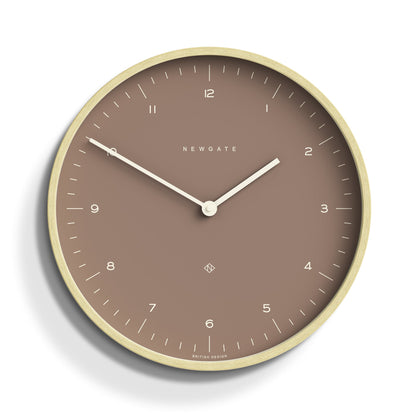 Newgate Mr Clarke Clock Pale Wood Burnt Sienna 140 V398-NGMRC140PLY40