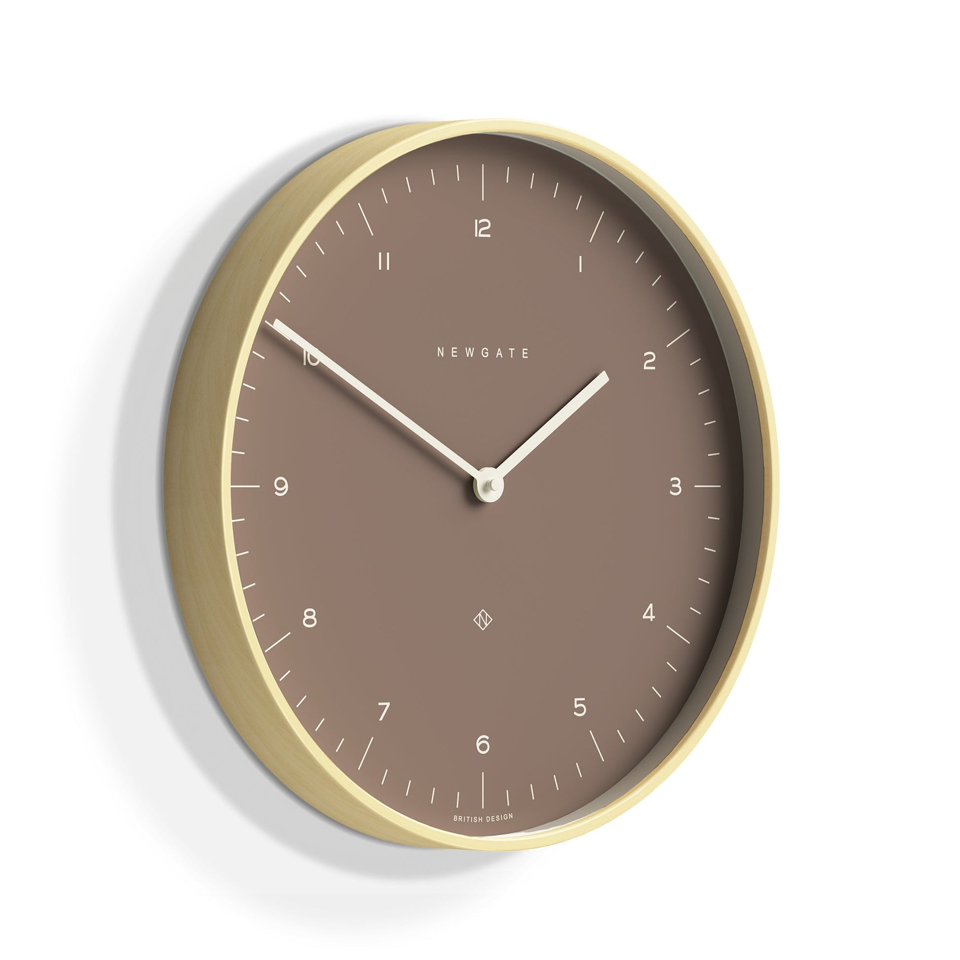 Newgate Mr Clarke Clock Pale Wood Burnt Sienna 140 V398-NGMRC140PLY40