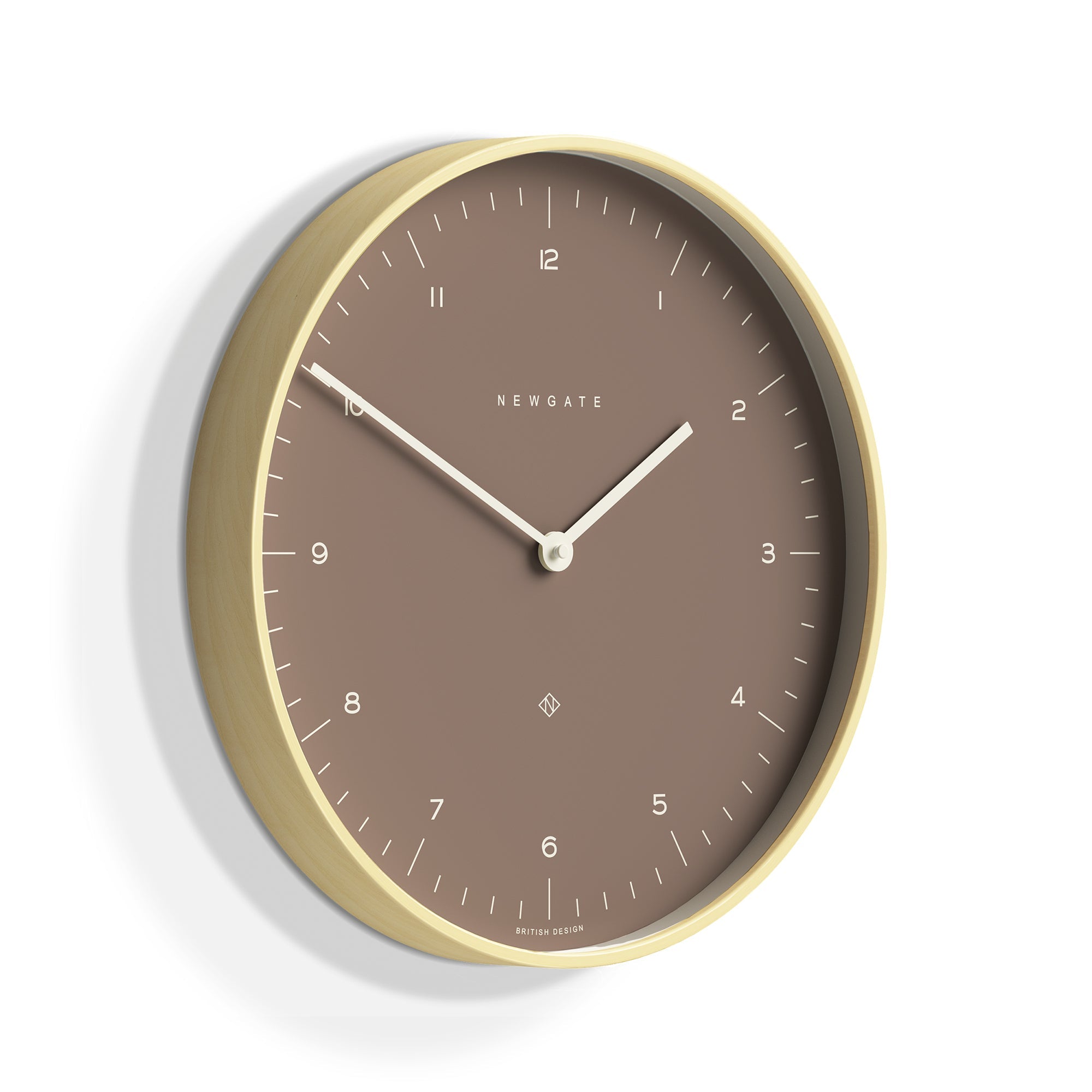 Newgate Mr Clarke Clock Pale Wood Burnt Sienna 140 V398-NGMRC140PLY40
