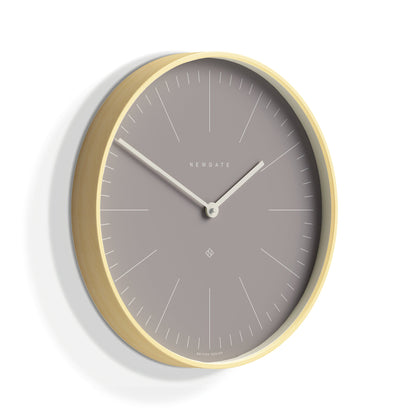 Newgate Mr Clarke Clock Pale Wood Clay Grey Dial V398-NGMRC147PLY40