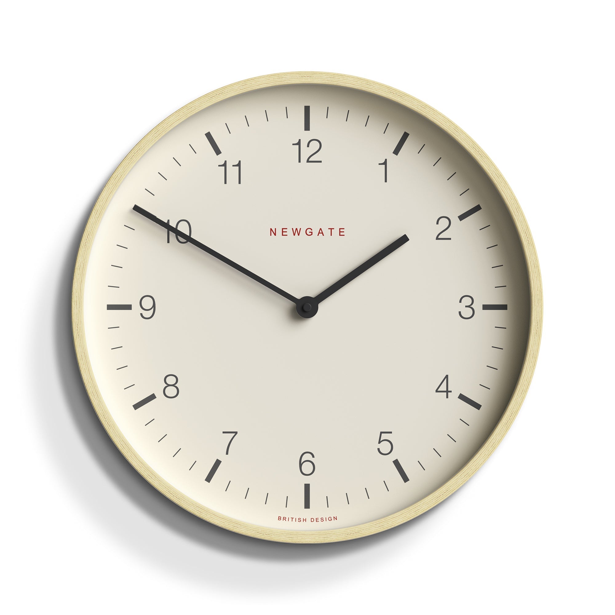 Newgate Mr Clarke Clock Pale Wood Arabic Dial 28 V398-NGMRC159PLY28